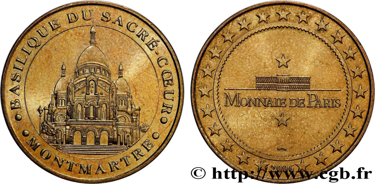 TOURISTIC MEDALS Médaille touristique, Basilique du Sacré-Coeur fVZ