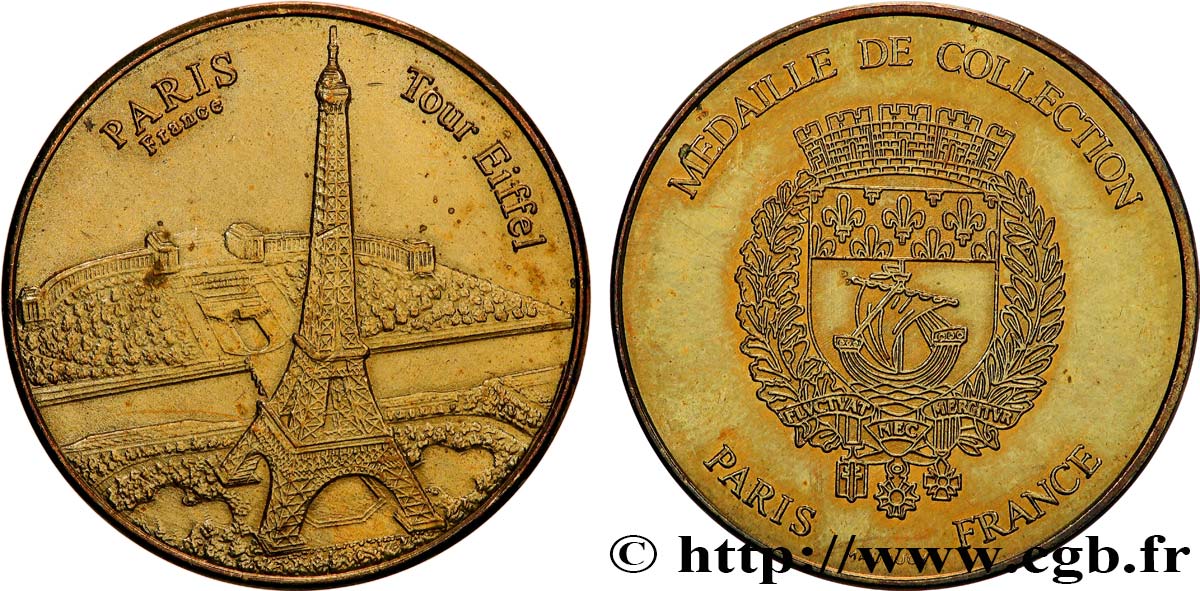 MONUMENTS ET HISTOIRE Médaille, Paris Tour Eiffel SUP