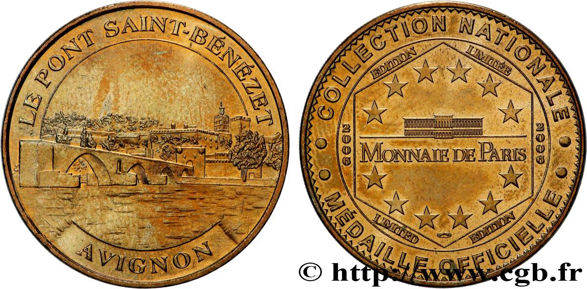 TOURISTIC MEDALS Médaille touristique, Le pont Saint-Bénézet, Avignon SPL