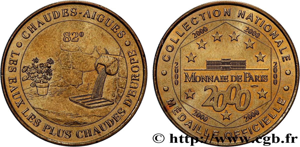 TOURISTIC MEDALS Médaille touristique, Chaudes-Aigue, Cantal AU