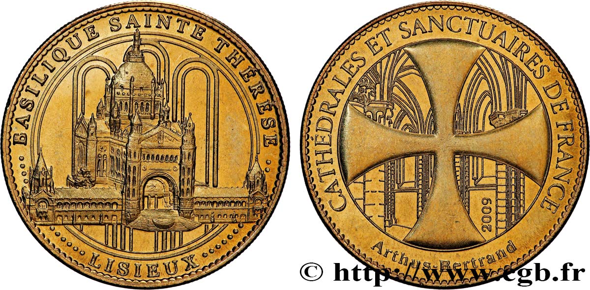 MÉDAILLES TOURISTIQUES Médaille touristique, Sainte Thérèse de l’enfant Jésus, Lisieux SUP