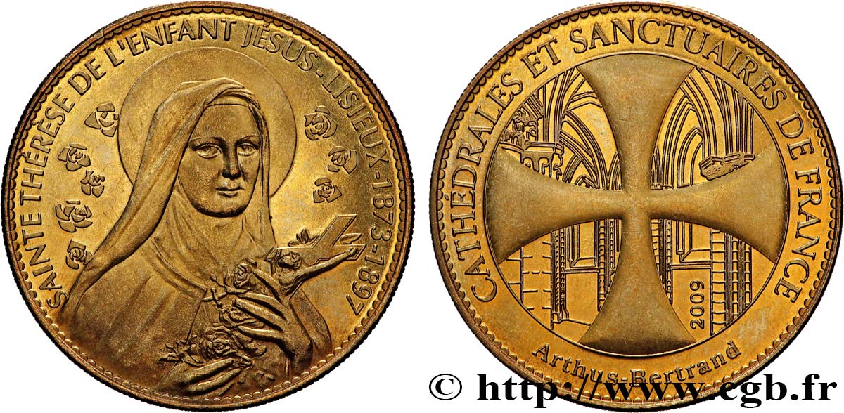 TOURISTIC MEDALS Médaille touristique, Sainte Thérèse de l’enfant Jésus, Lisieux AU