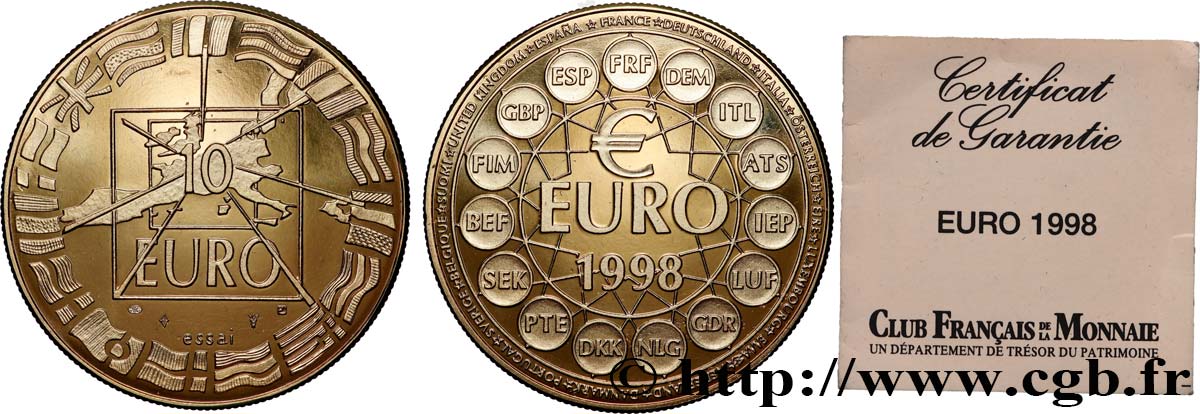 V REPUBLIC ECU Europa, Essai 20 Euro MS