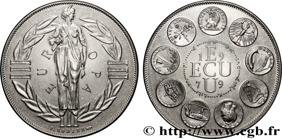 CINQUIÈME RÉPUBLIQUE ECU Europa TTB+