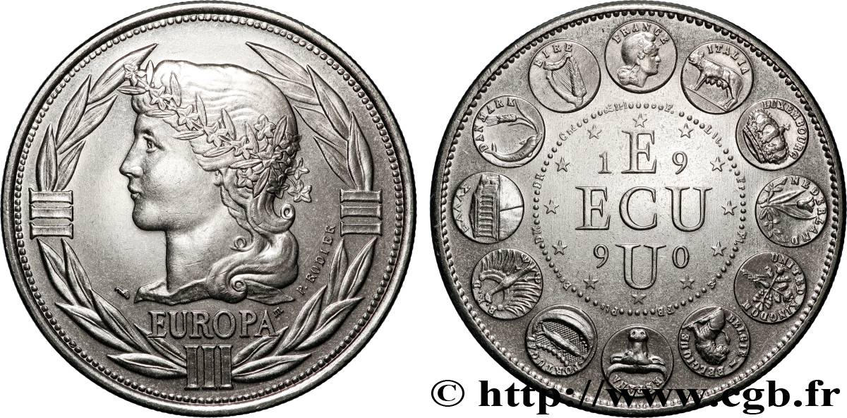 CINQUIÈME RÉPUBLIQUE ECU Europa TTB+