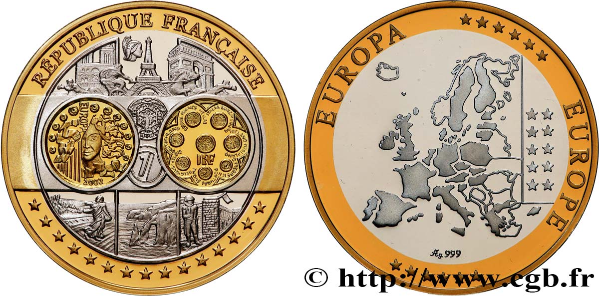 CINQUIÈME RÉPUBLIQUE Médaille, Europe, République Française, N° 4926 SPL