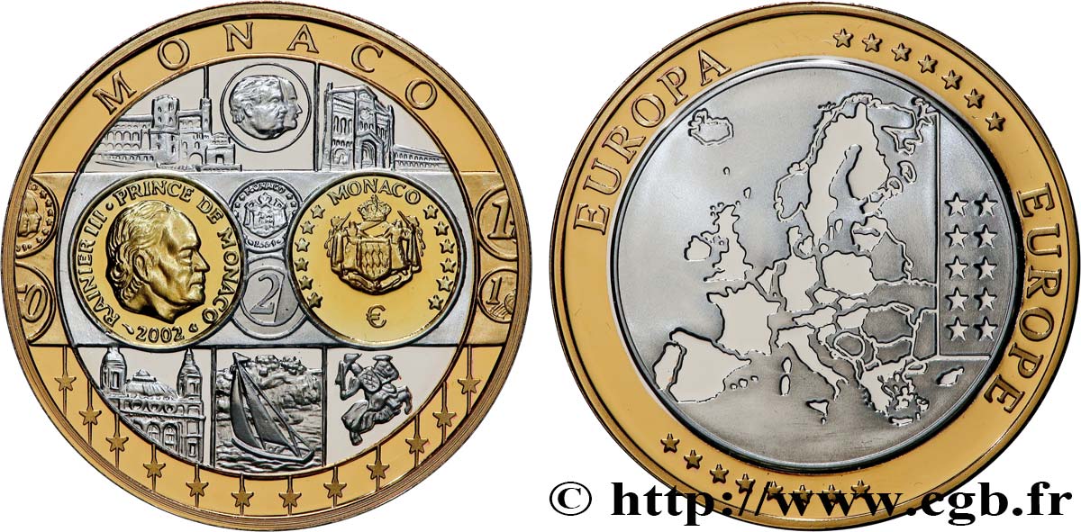 V REPUBLIC Médaille, Europe, Monaco MS