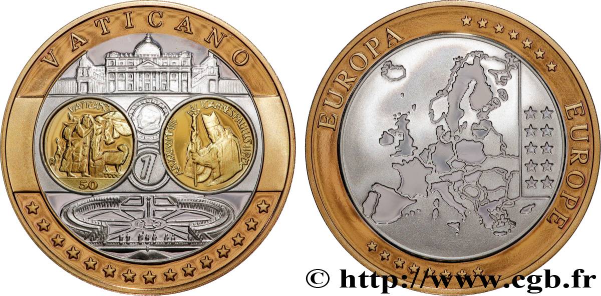 V REPUBLIC Médaille, Europe, Cité du Vatican MS