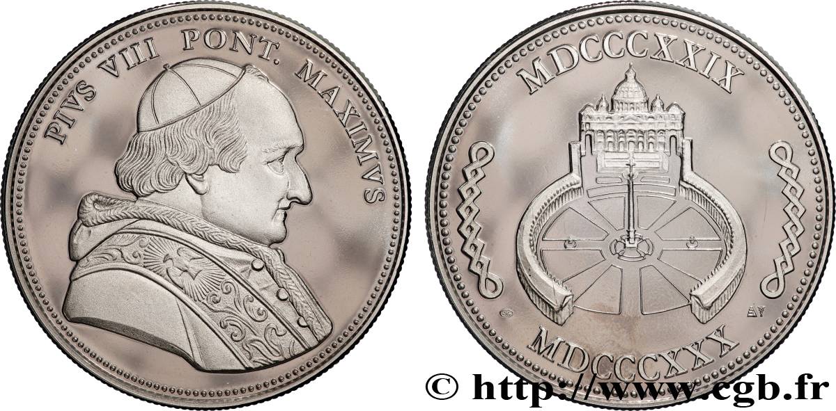 ITALIE - ÉTATS DU PAPE - PIE VIII (Francesco Castiglioni) Médaille, Pie VIII SPL