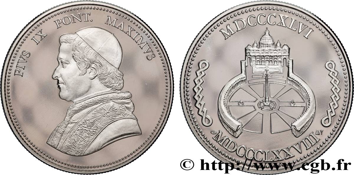 ITALIE - ÉTATS DU PAPE - PIE IX (Jean-Marie Mastai Ferretti) Médaille, Pie IX SPL