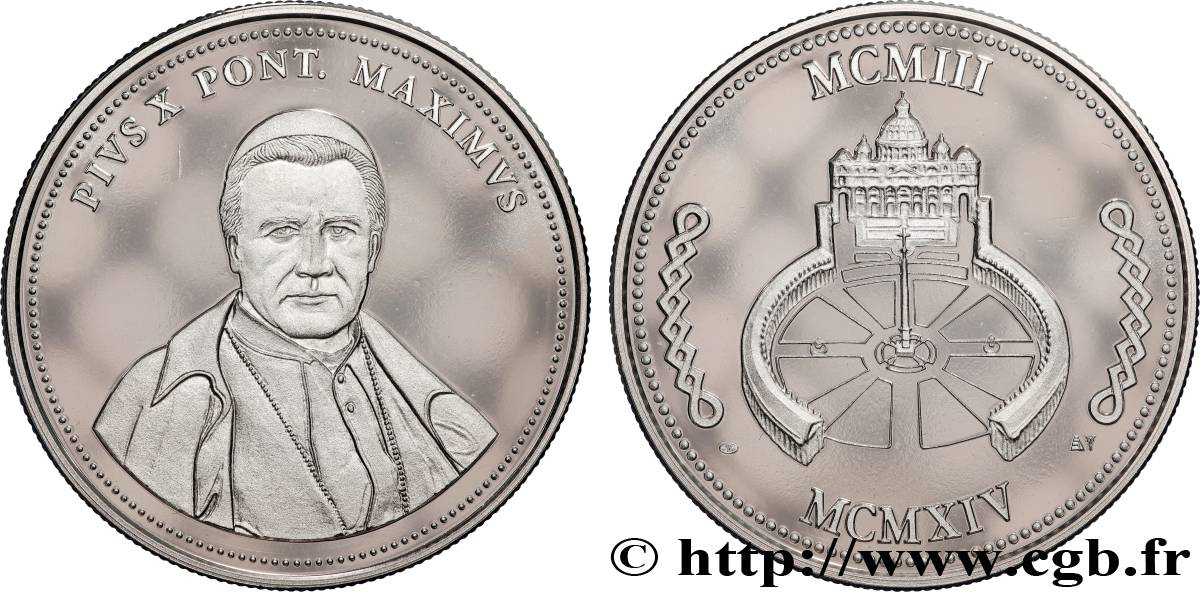 VATICAN AND PAPAL STATES Médaille, Pie X AU