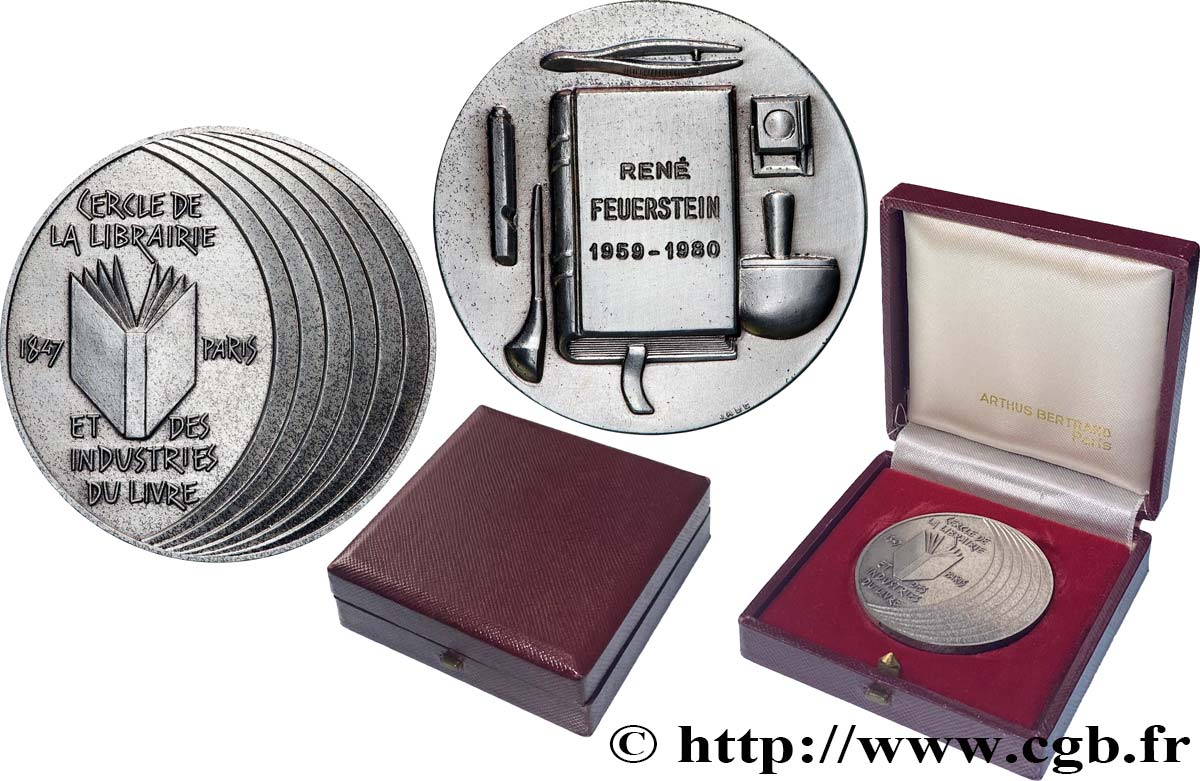 V REPUBLIC Médaille, Cercle de la librairie et des industries du livre AU