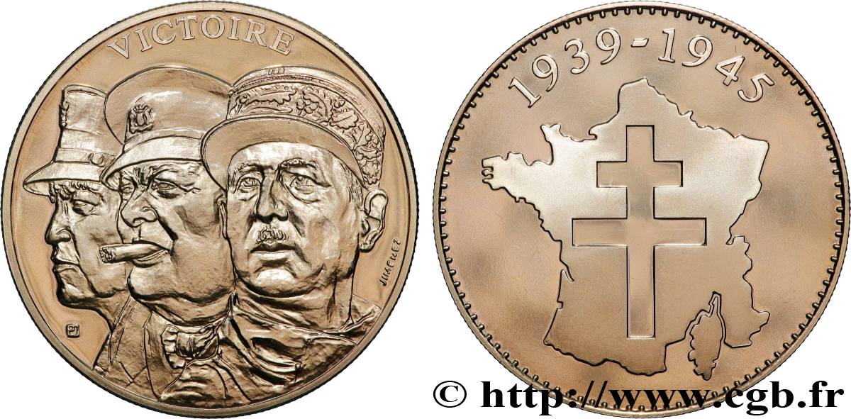 V REPUBLIC Médaille, Victoire 1944 AU