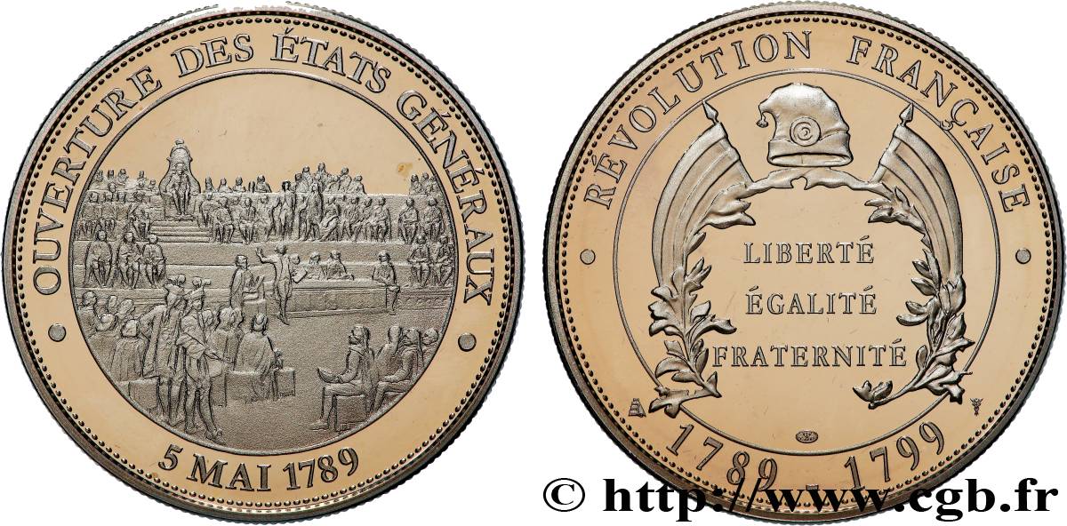 CINQUIÈME RÉPUBLIQUE Médaille, Ouverture des États Généraux SUP