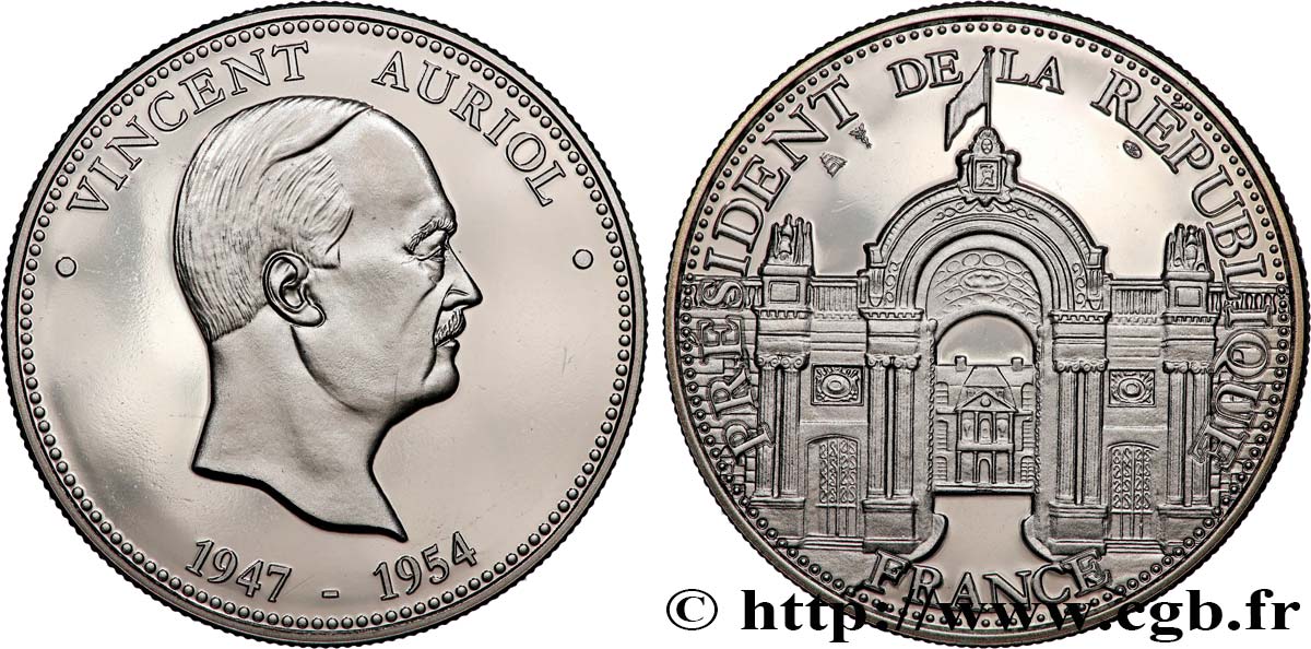 TROISIÈME RÉPUBLIQUE Médaille, Vincent Auriol, président de la République SPL
