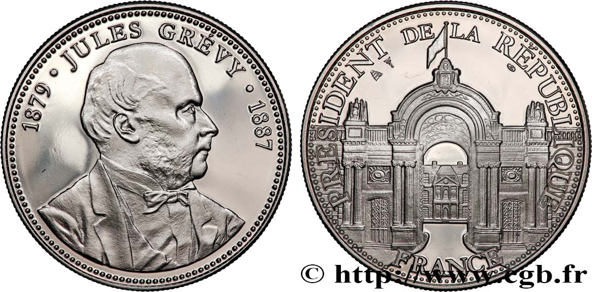 III REPUBLIC Médaille, Jules Grévy, président de la République MS