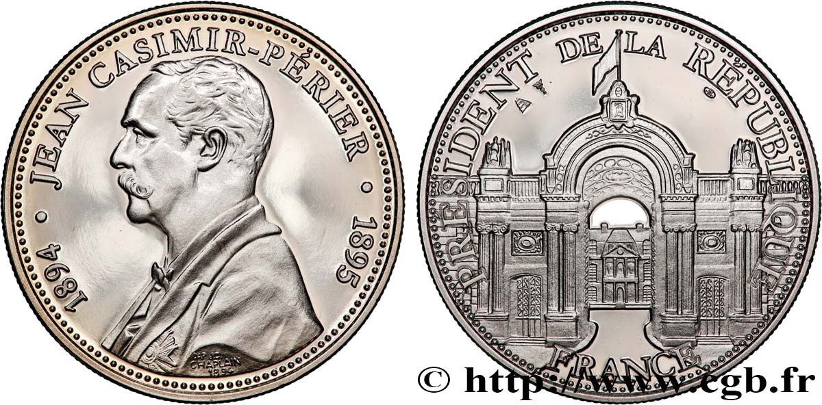TROISIÈME RÉPUBLIQUE Médaille, Jean Casimir-Perier, président de la République SPL+