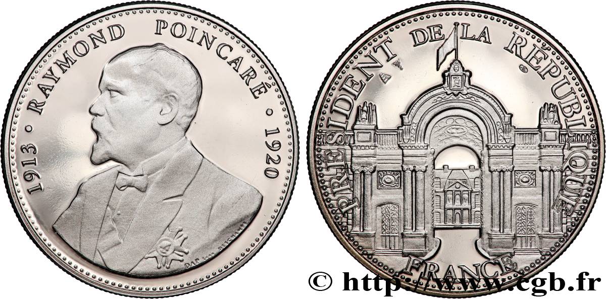 TERCERA REPUBLICA FRANCESA Médaille, Raymond Poincaré, président de la République EBC