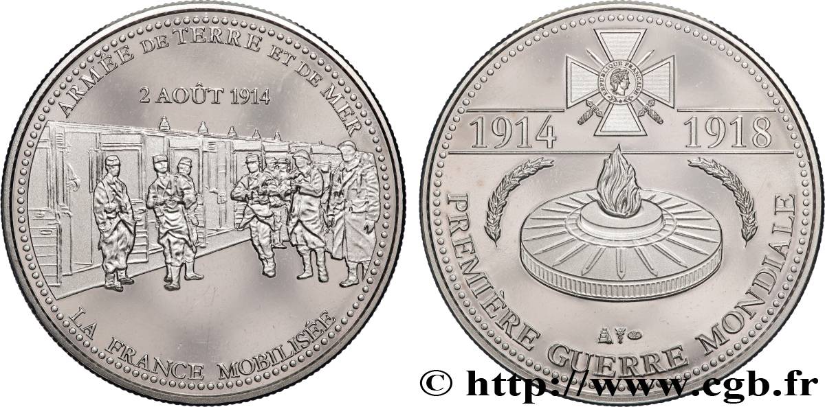 V REPUBLIC Médaille commémorative, La France mobilisée AU