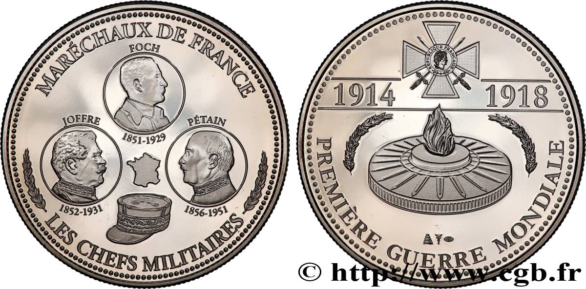 V REPUBLIC Médaille commémorative, Maréchaux de France MS