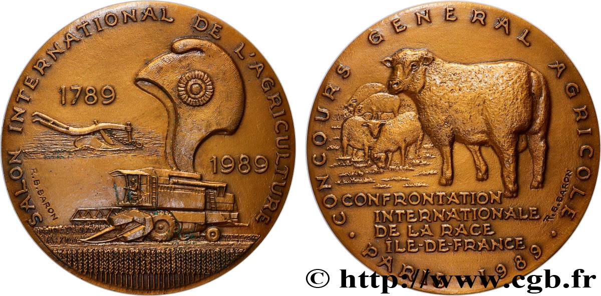 CINQUIÈME RÉPUBLIQUE Médaille, Concours général agricole SUP
