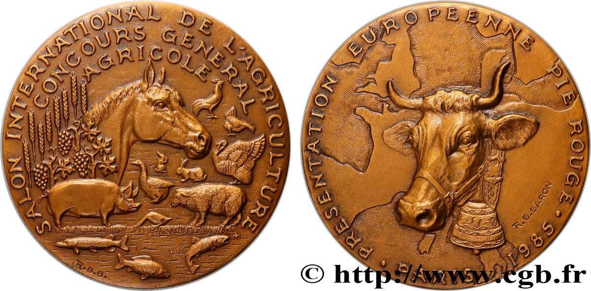 CINQUIÈME RÉPUBLIQUE Médaille, Concours général agricole SPL