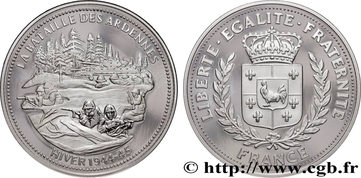 QUINTA REPUBBLICA FRANCESE Médaille, La bataille des Ardennes MS