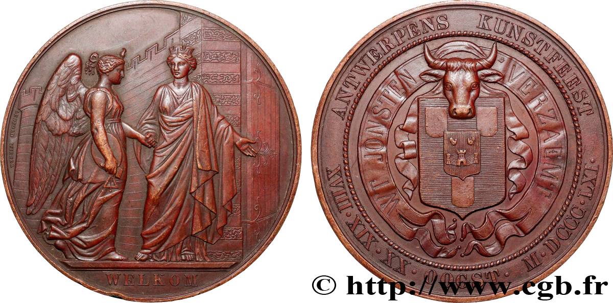 BELGIQUE - ROYAUME DE BELGIQUE - LÉOPOLD Ier Médaille, Festival d’art MBC