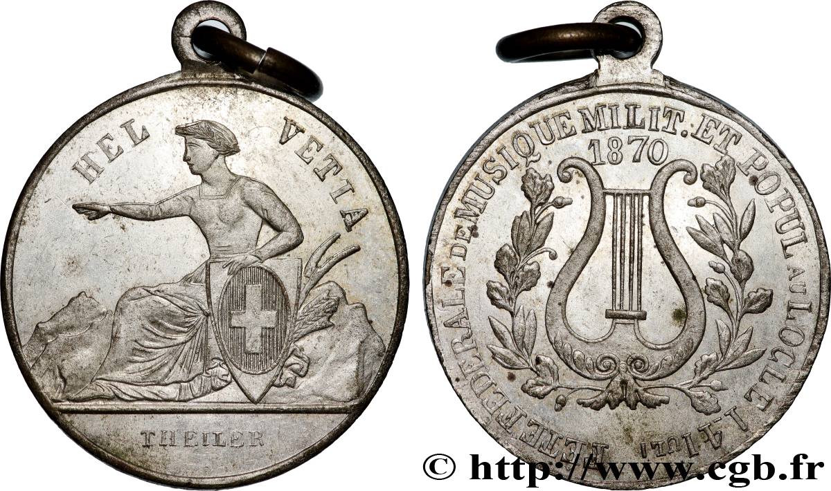 SWITZERLAND - CANTON OF NEUCHATEL Médaille, Musique militaire  XF