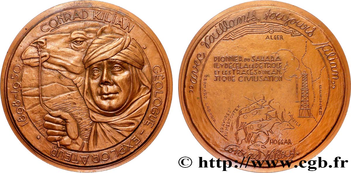 V REPUBLIC Médaille, Conrad Kilian, Exemplaire Éditeur AU
