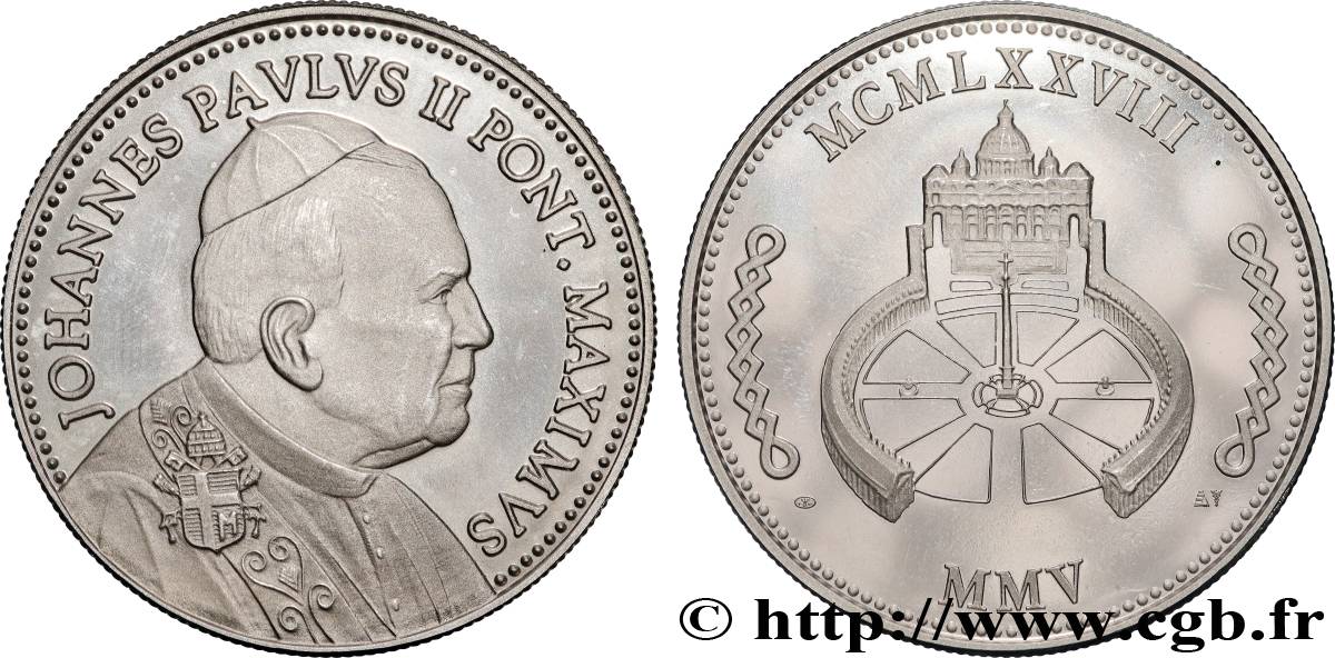 VATICANO E STATO PONTIFICIO Médaille, Jean-Paul II SPL