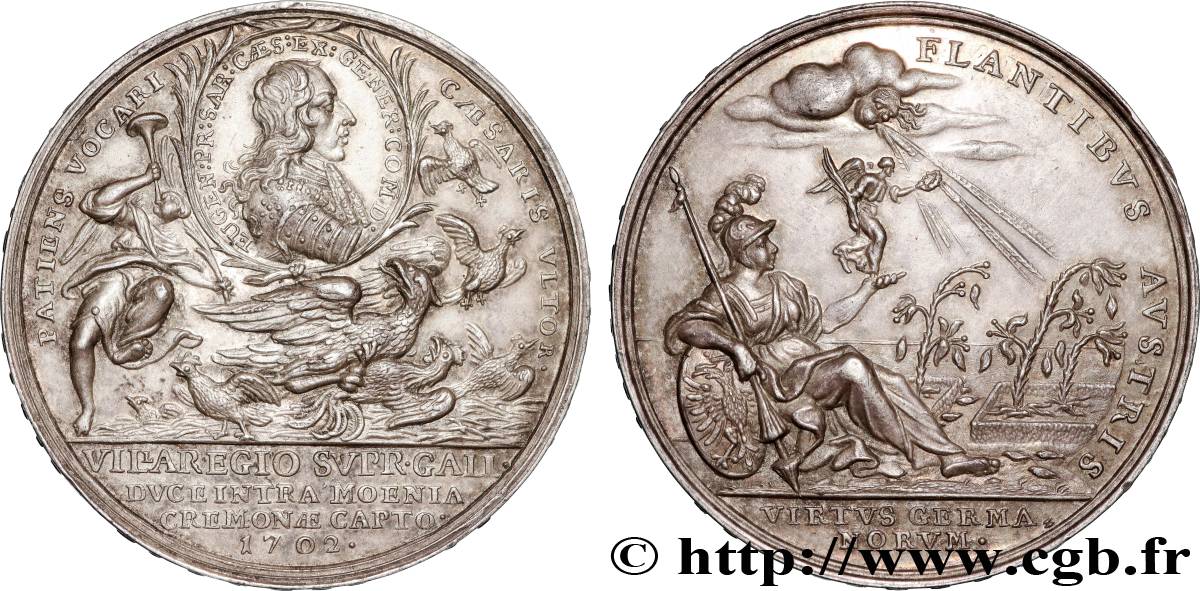 SAVOY - DUCHY OF SAVOY - VICTOR-AMADEUS II Médaille, Prise de Crémone AU