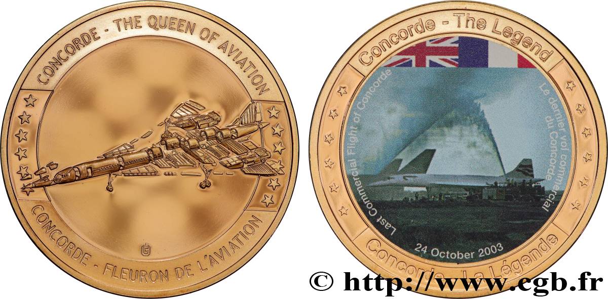 FUNFTE FRANZOSISCHE REPUBLIK Médaille, Concorde Fleuron de l’aviation fST