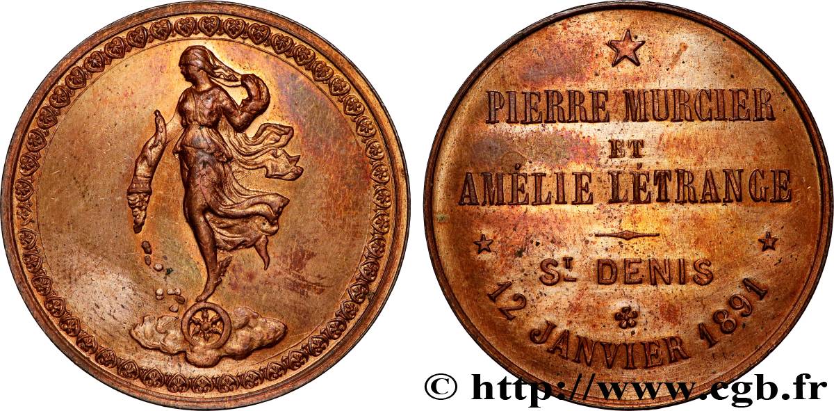 AMOUR ET MARIAGE Médaille de mariage, Fortuna XF