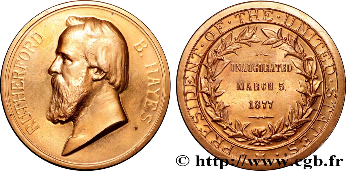 UNITED STATES OF AMERICA Médaille, Rutherford Hayes AU