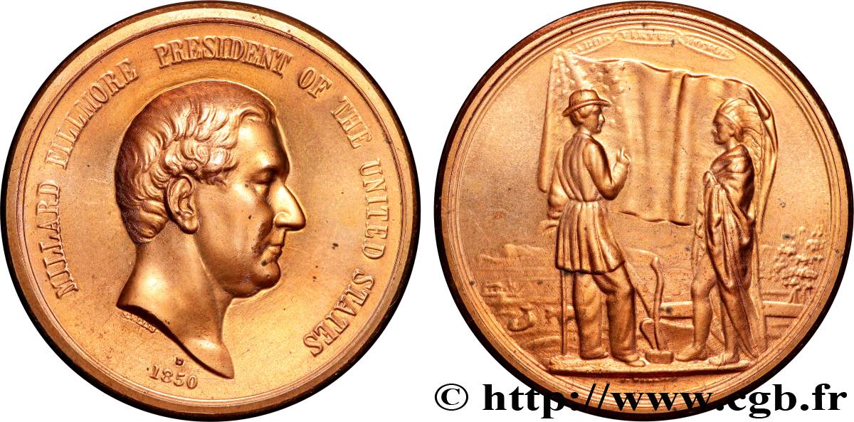 UNITED STATES OF AMERICA Médaille, Millard Fillmore MS