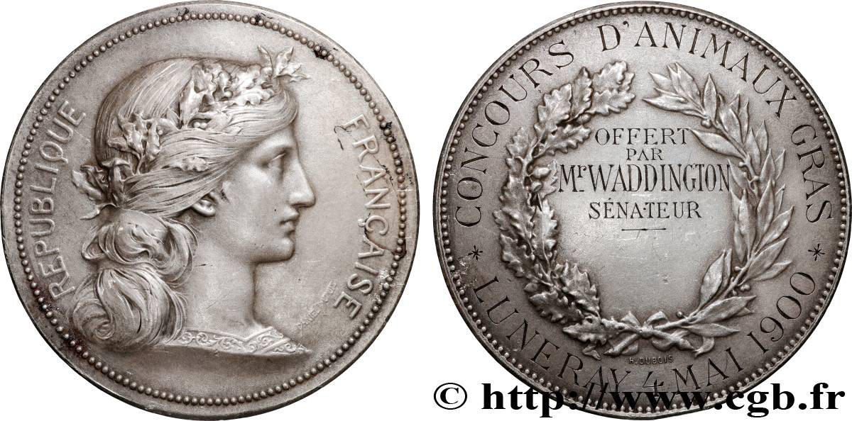 DRITTE FRANZOSISCHE REPUBLIK Médaille, Concours d’animaux gras SS