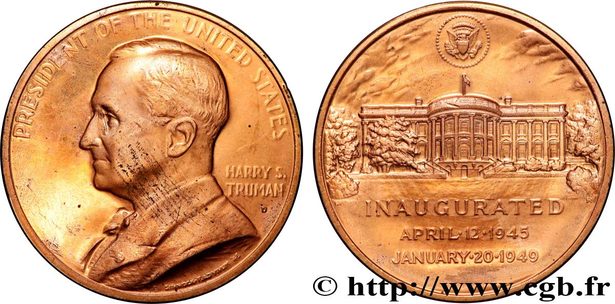 ESTADOS UNIDOS DE AMÉRICA Médaille, Harry truman MBC+/EBC