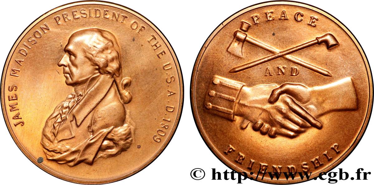 UNITED STATES OF AMERICA Médaille, James Madison AU