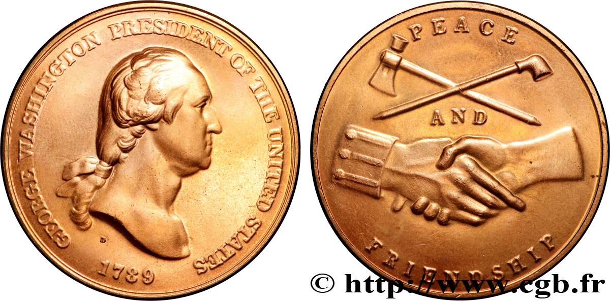 ESTADOS UNIDOS DE AMÉRICA Médaille, Georges Washington SC
