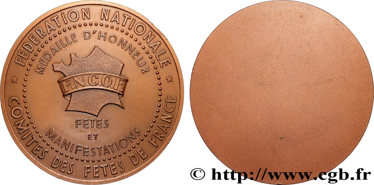 V REPUBLIC Médaille, Comités des fêtes de France AU