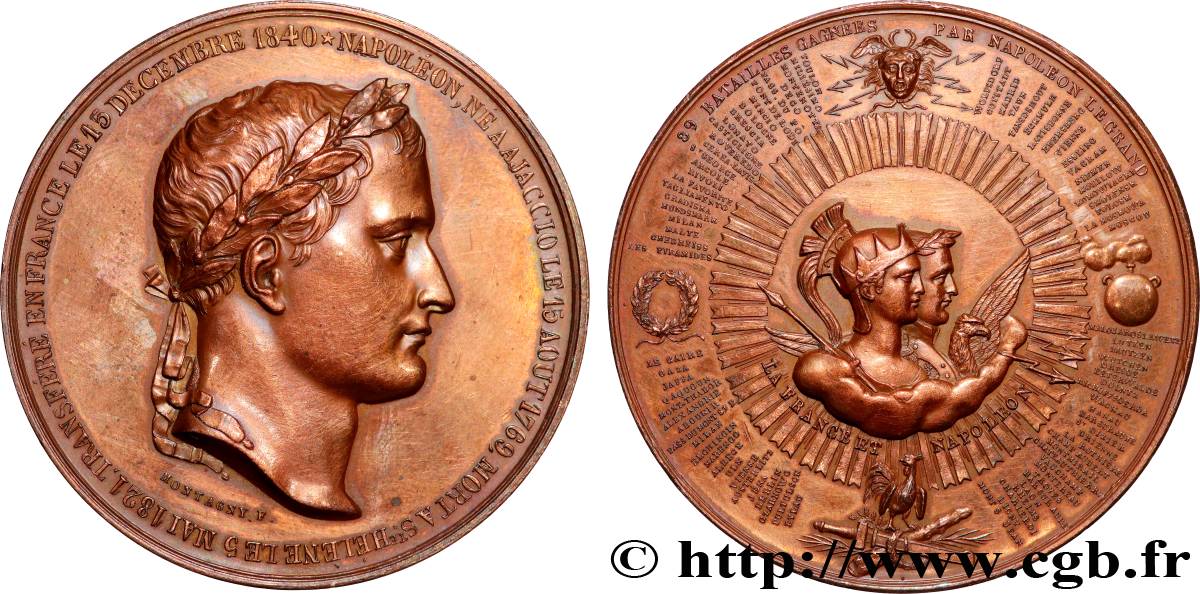 LOUIS-PHILIPPE Ier Médaille, Batailles gagnées de Napoléon Ier TTB+