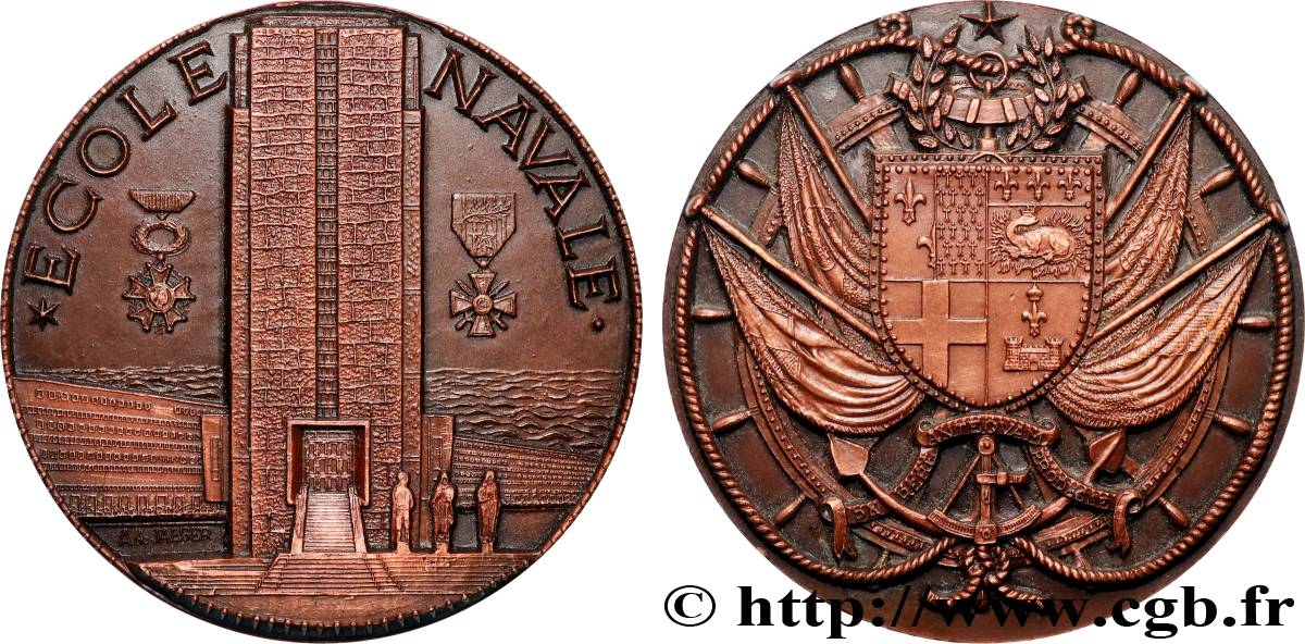 V REPUBLIC Médaille, École navale AU