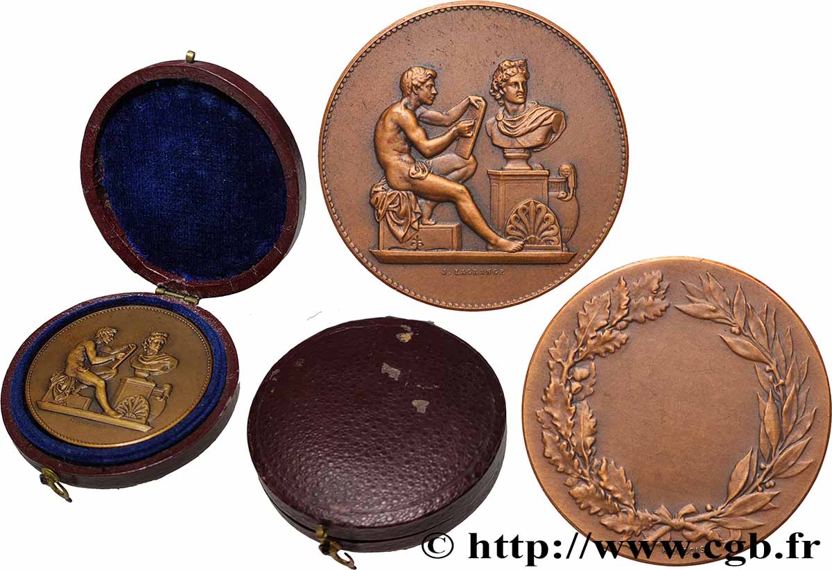 III REPUBLIC Médaille de récompense AU