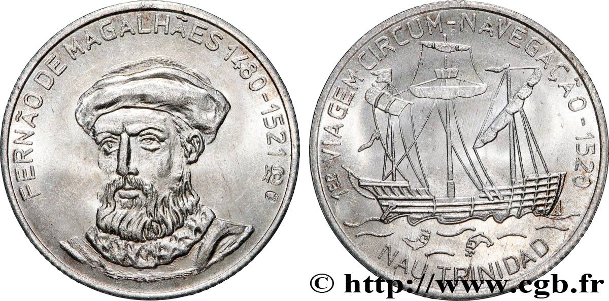 PORTUGAL Médaille, Fernand de Magellan AU