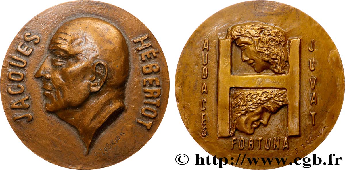 LITTÉRATURE : ÉCRIVAINS/ÉCRIVAINES - POÈTES Médaille, Jacques Hébertot SUP