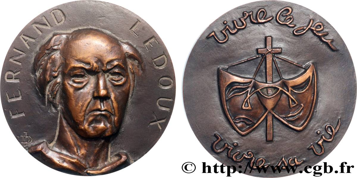 V REPUBLIC Médaille, Fernand Ledoux AU