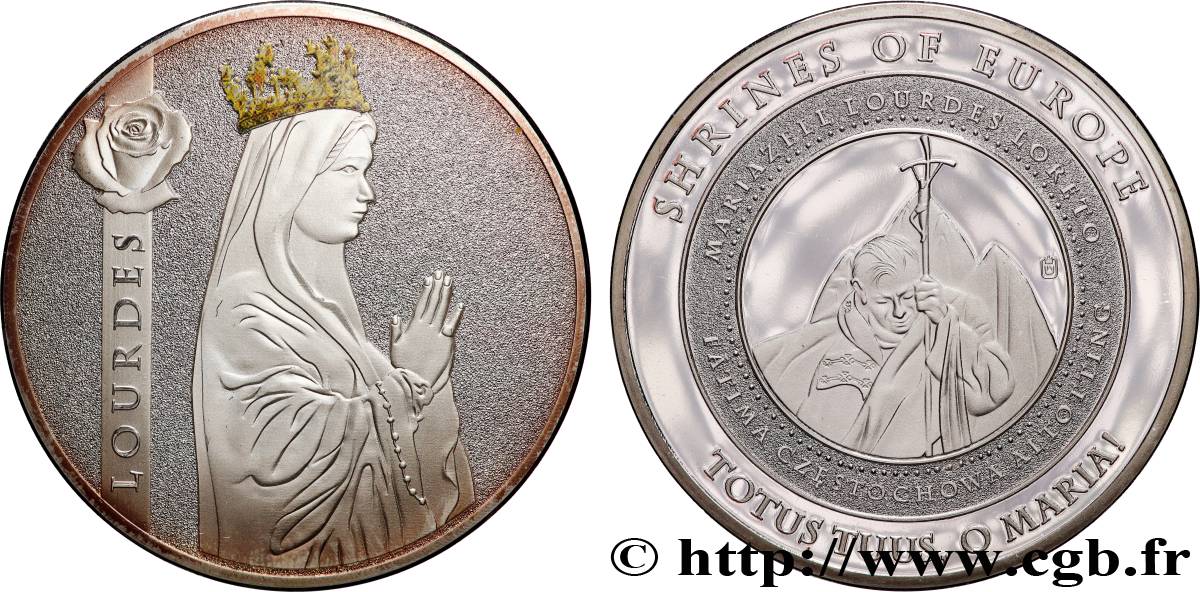 MÉDAILLES RELIGIEUSES Médaille, Lourdes SUP