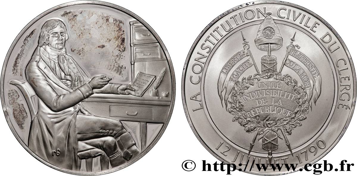QUINTA REPUBLICA FRANCESA Médaille, La constitution civile du clergé SC