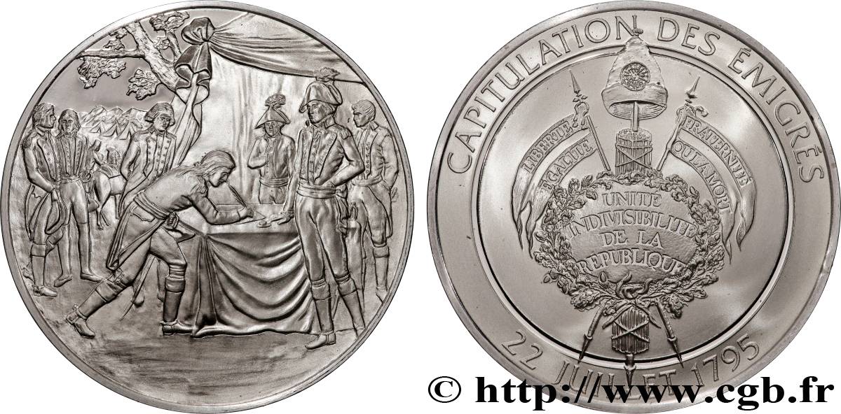 QUINTA REPUBLICA FRANCESA Médaille, Capitulation des Émigrés SC